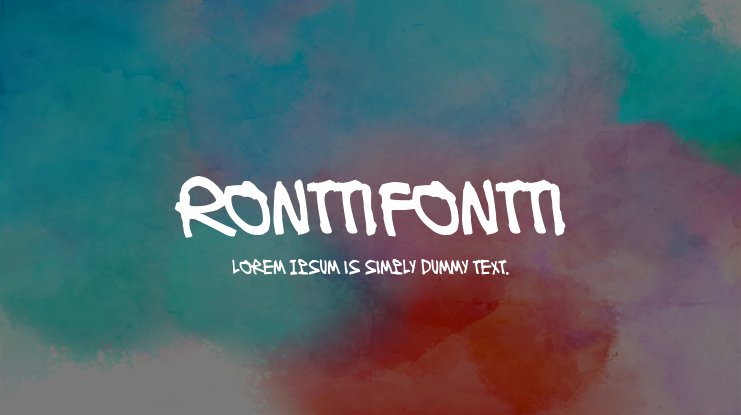 フォント Ronttifontti