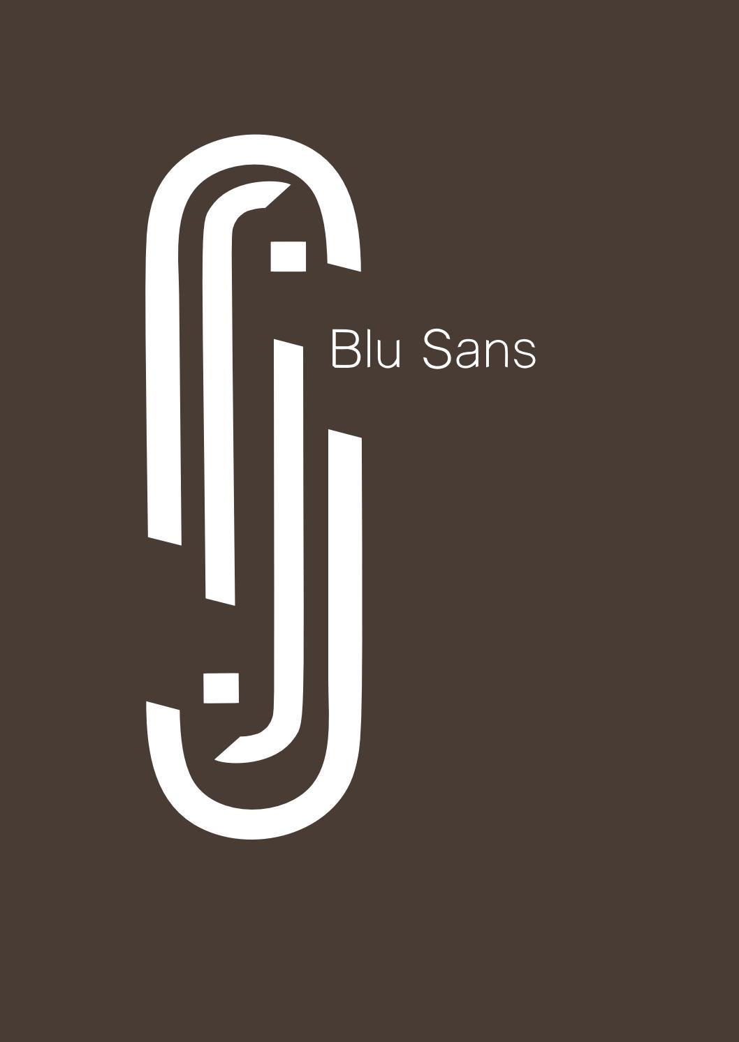 フォント Blu Sans