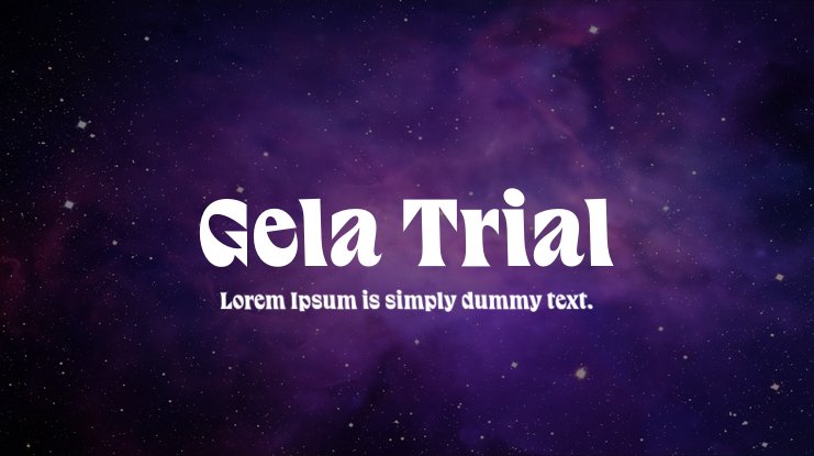 フォント Gela Trial