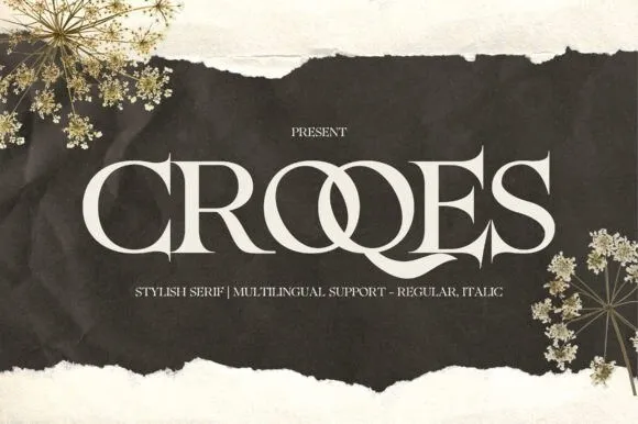 フォント Croqes