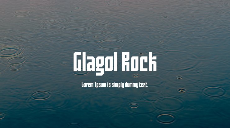 フォント Glagol Rock