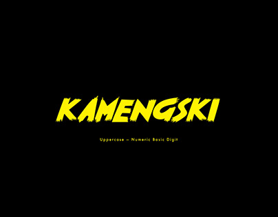 フォント Kamengski