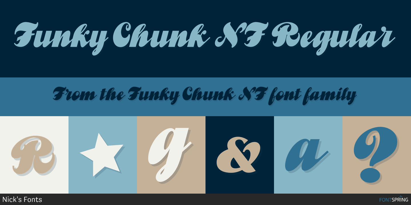 フォント Funky Chunk NF