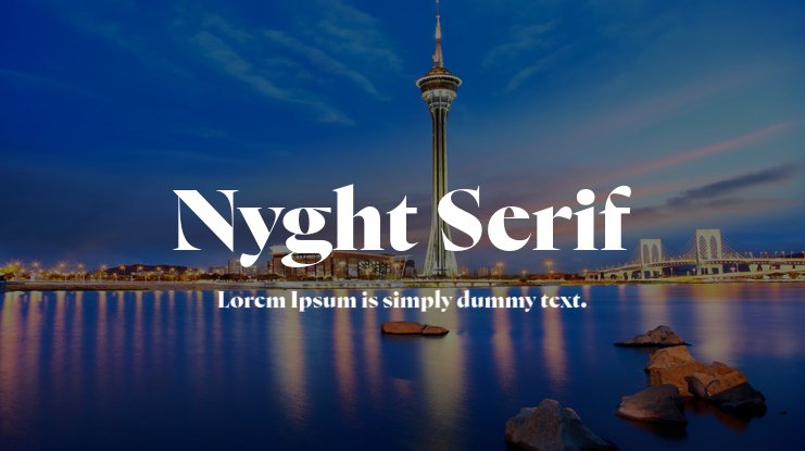 フォント Nyght Serif