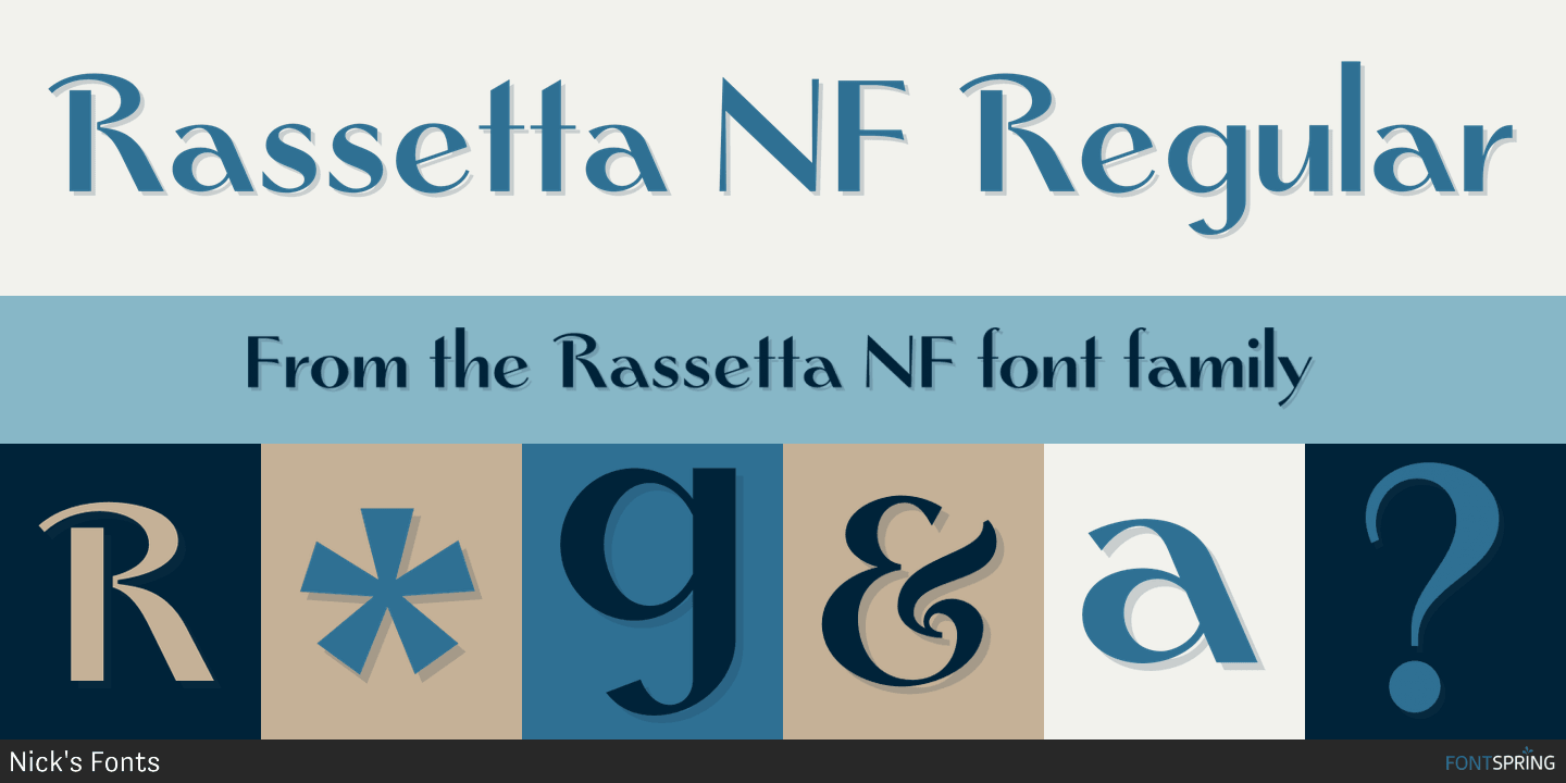 フォント Rassetta NF