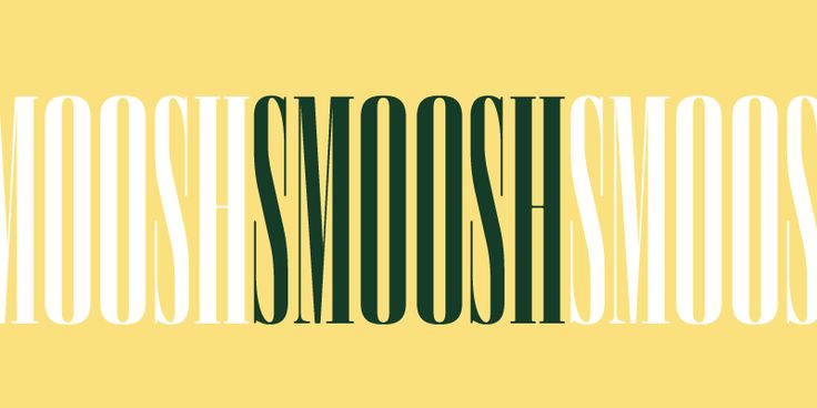 フォント Smoosh