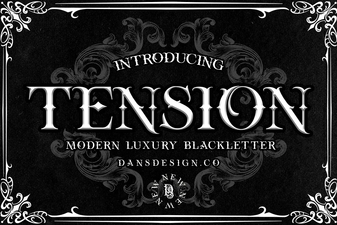 フォント Tension