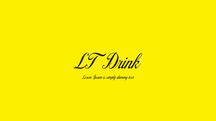 フォント LT Drink