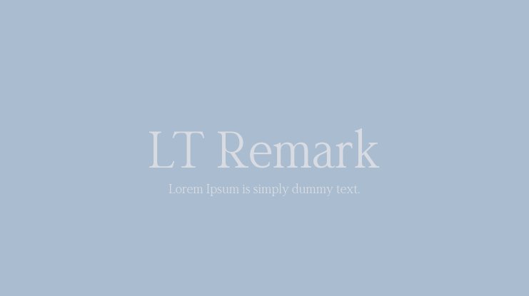 フォント LT Remark