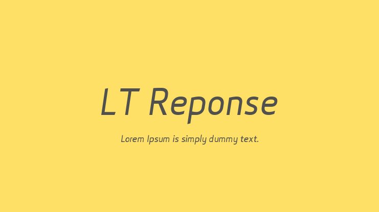 フォント LT Reponse