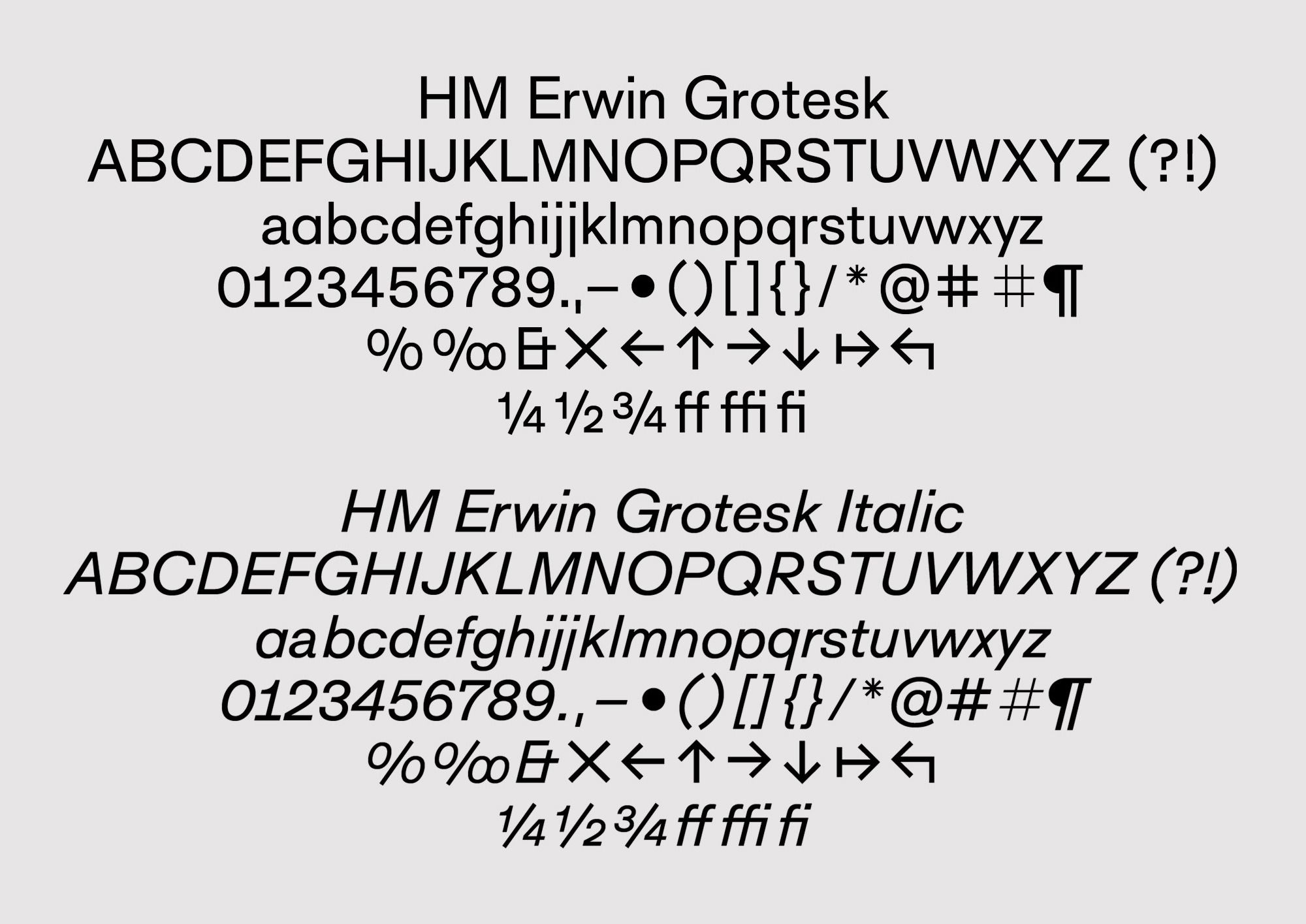フォント Hombroich Grotesk