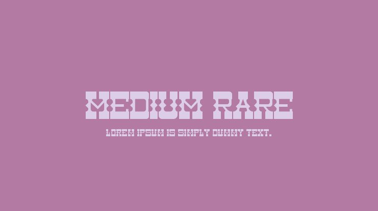 フォント Medium Rare Sans