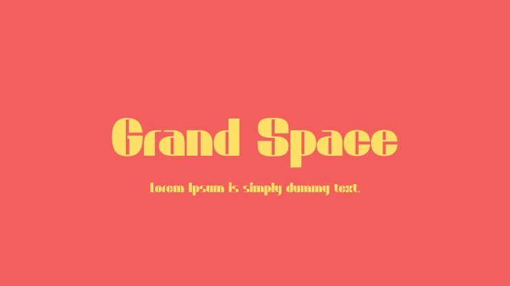 フォント Grand Space