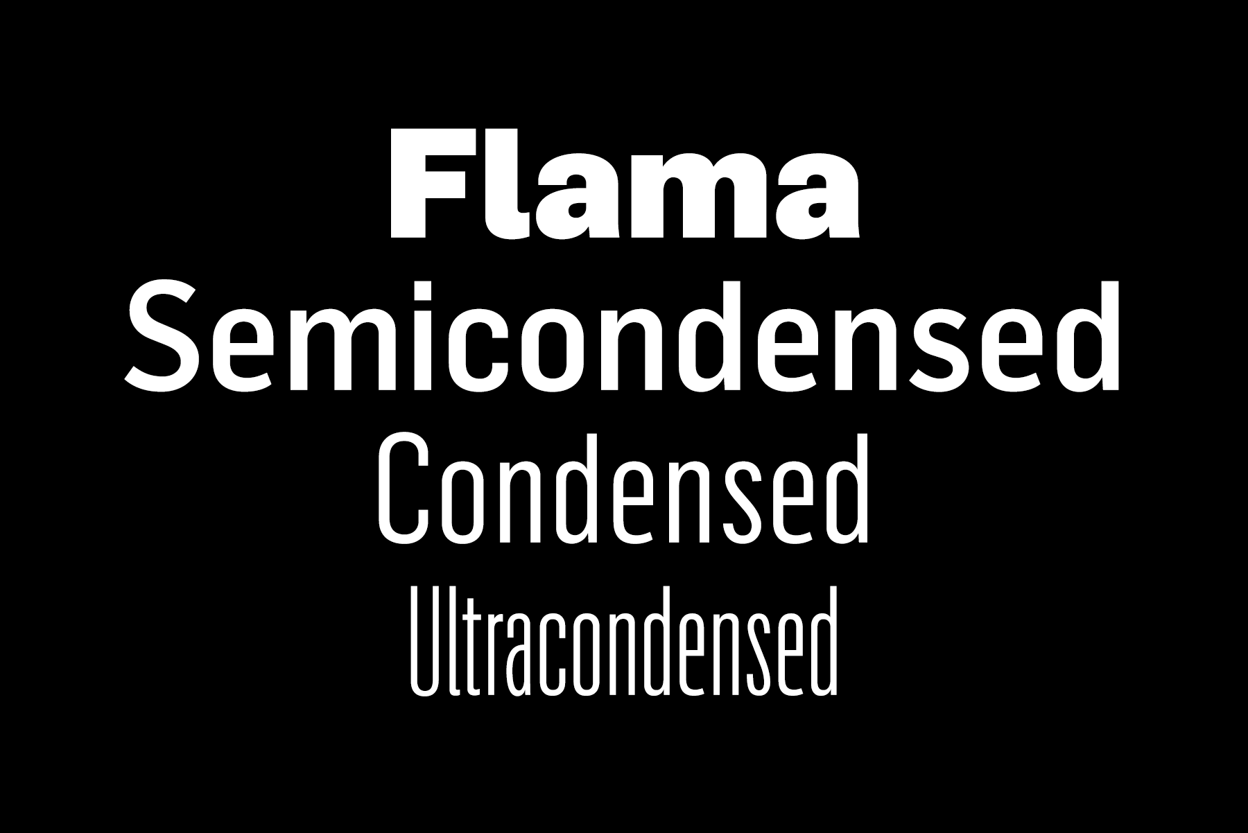 フォント Flama Condensed
