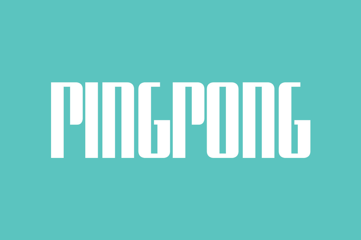 フォント Ping Pong