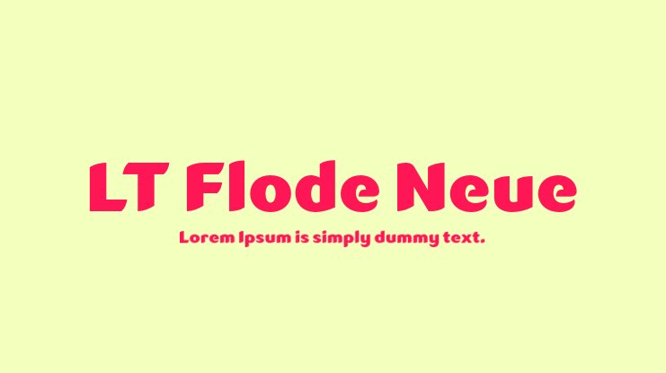 フォント LT Flode Neue