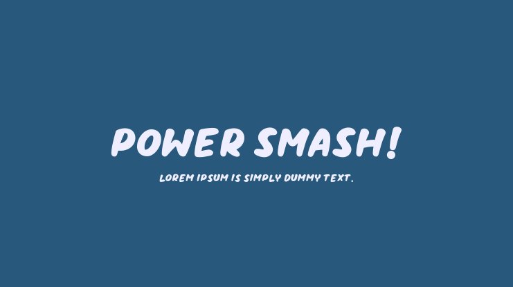 フォント Power Smash