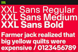 フォント XXL Sans