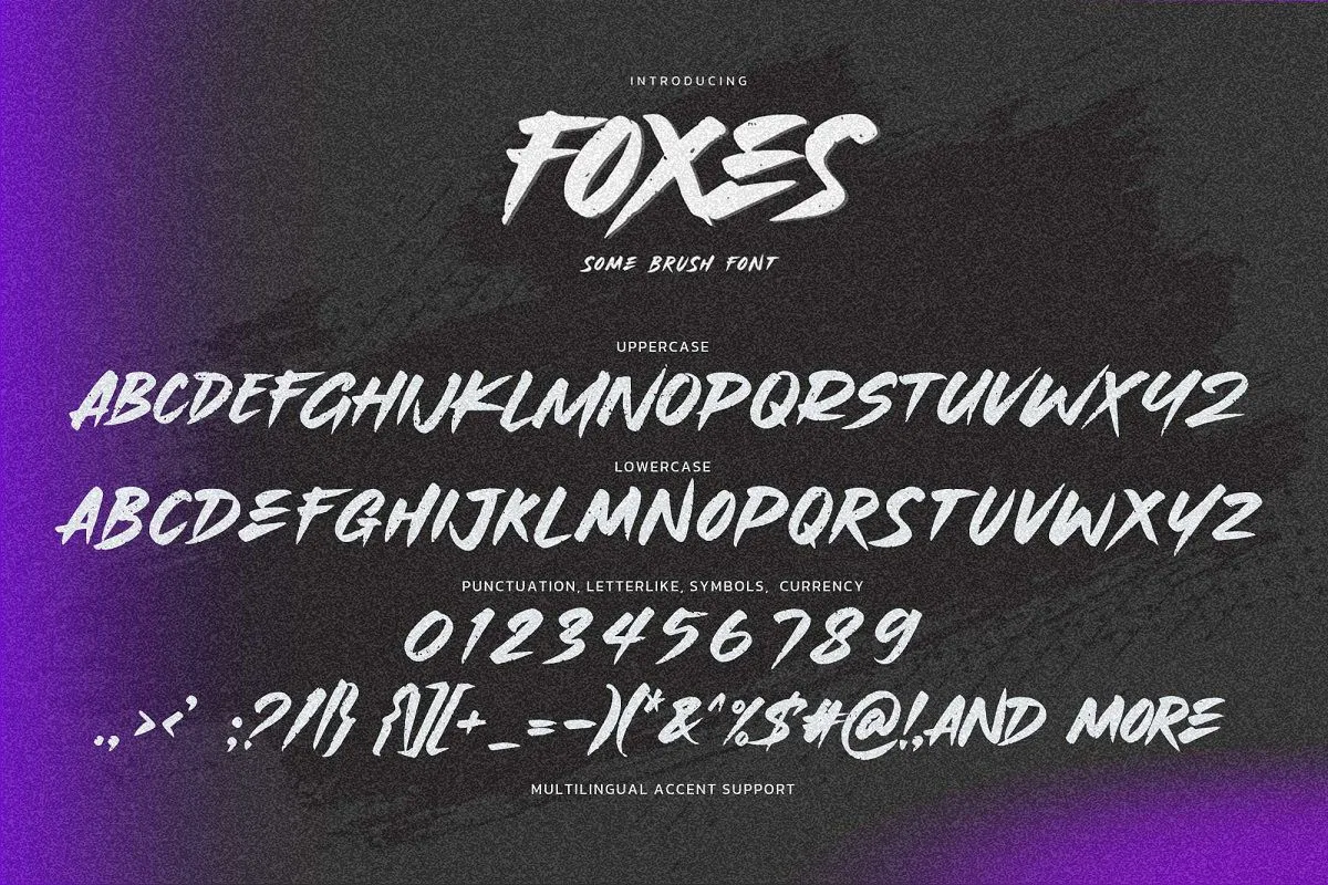 フォント Foxes