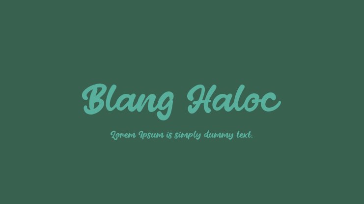フォント Blang Haloc
