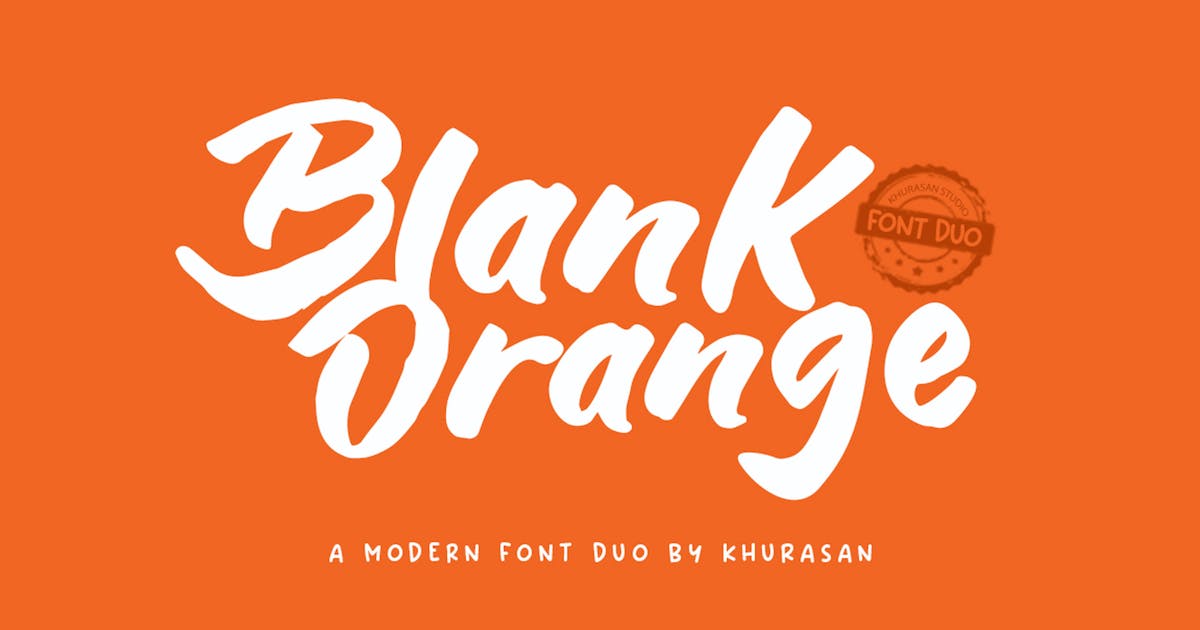 フォント Blank Orange