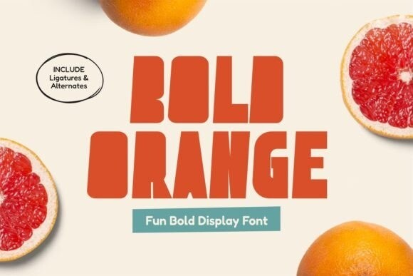 フォント Bold Orange