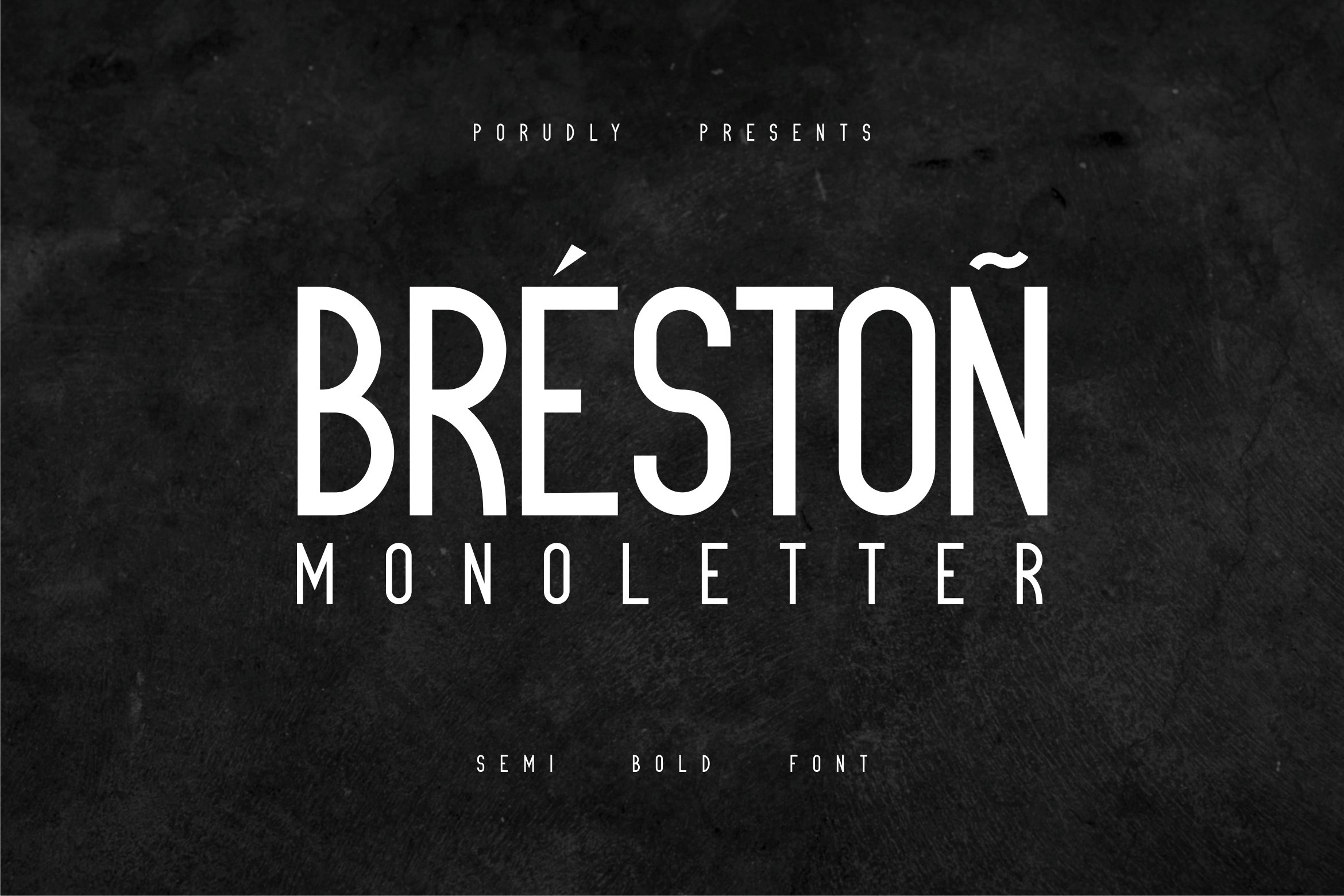 フォント Breston Monoletter