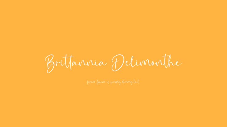 フォント Brittania Delimonthe