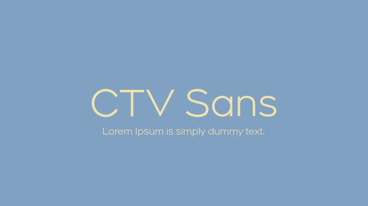 フォント CTV Sans