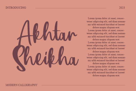 フォント Akhtar Sheikha