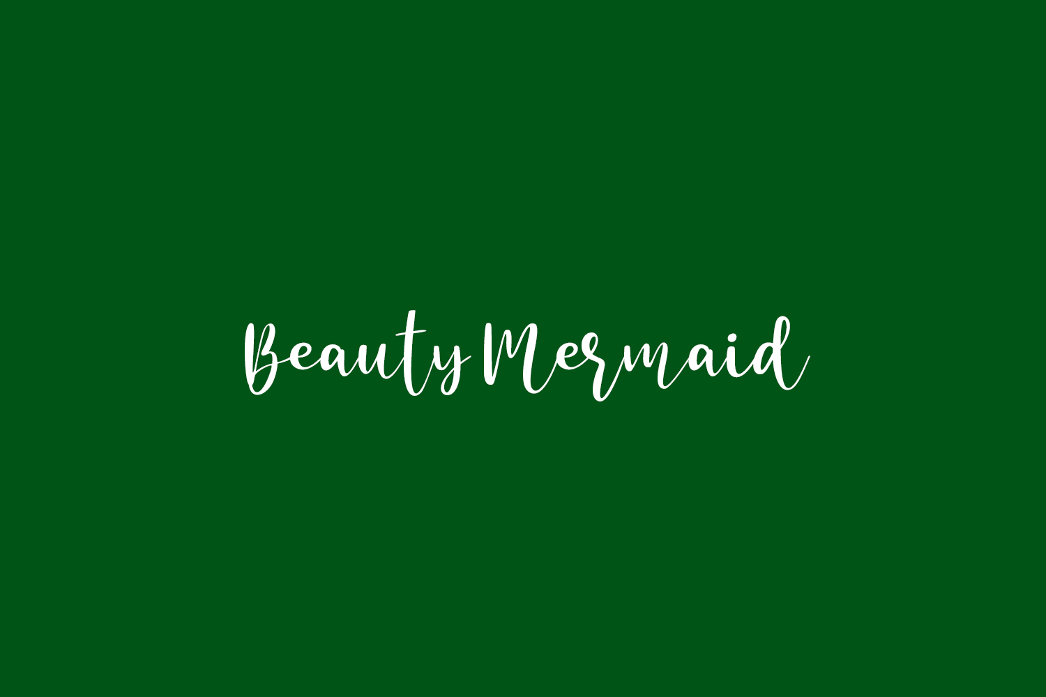 フォント Beauty Mermaid