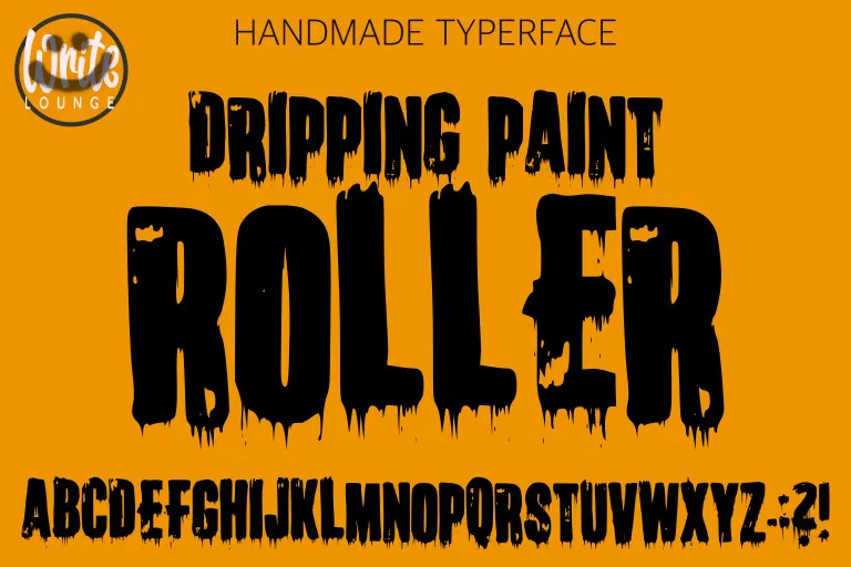 フォント Dripping Paint Roller