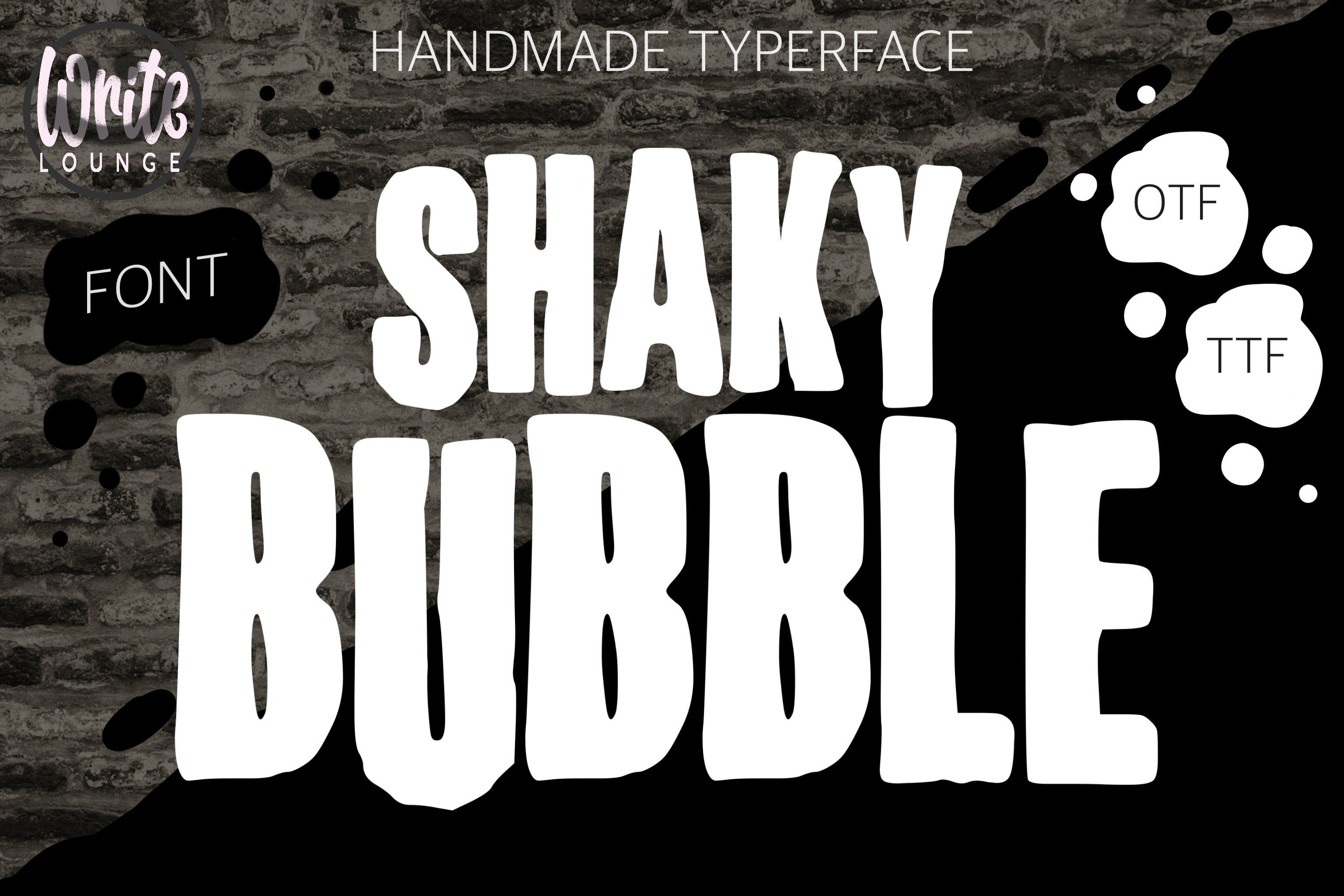 フォント Shaky Bubble