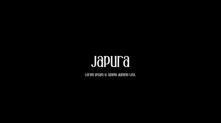 フォント Japura