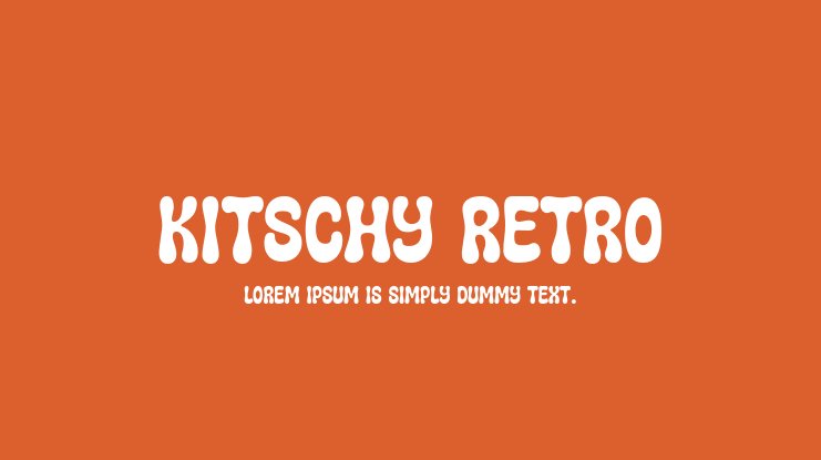 フォント Kitschy Retro