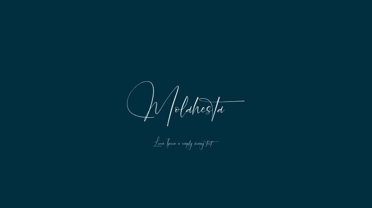 フォント Molahesta