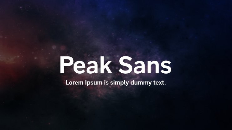 フォント Peak Sans