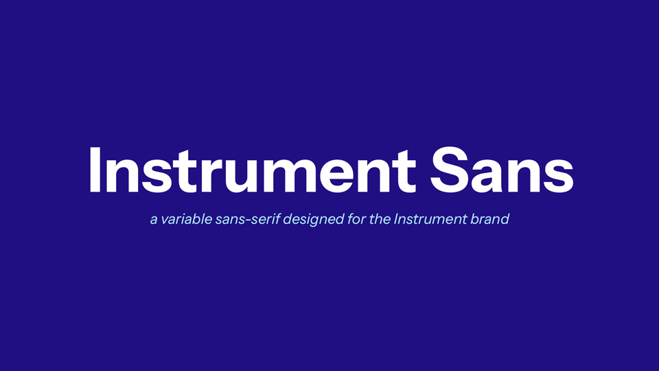 フォント Instrument Sans