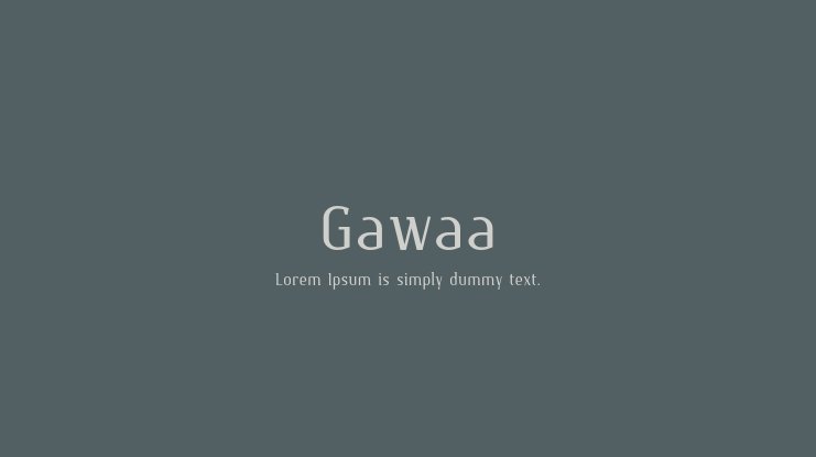 フォント Gawaa