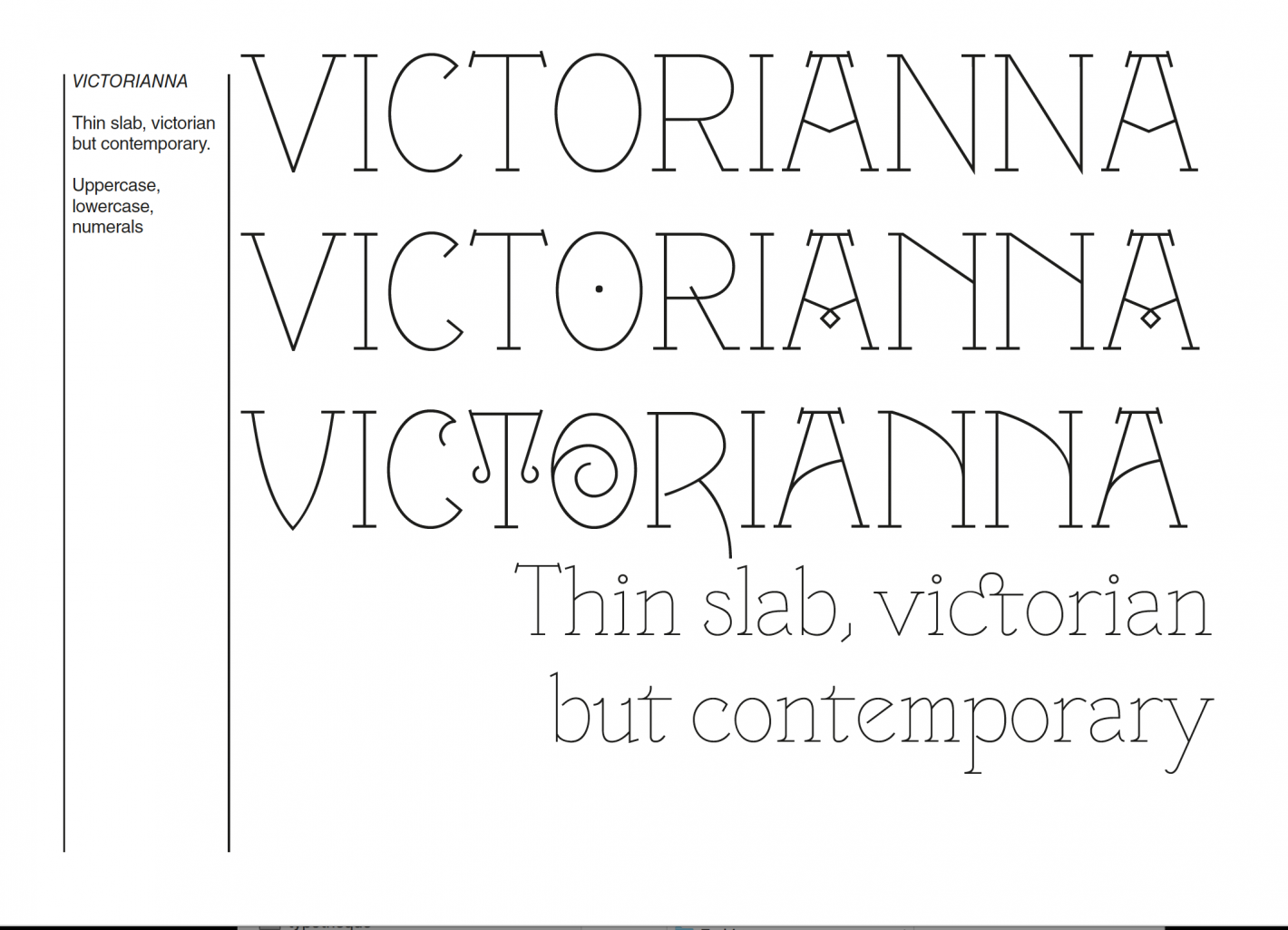 フォント VTF Victorianna