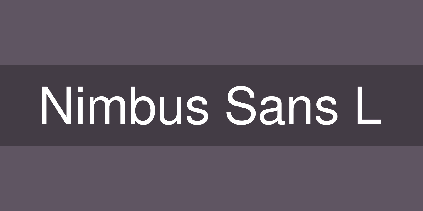 フォント Nimbus Sans L