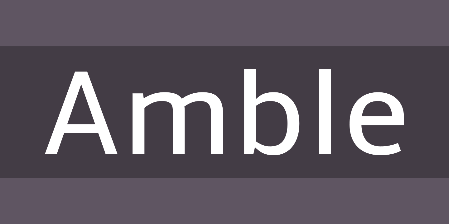 フォント Amble