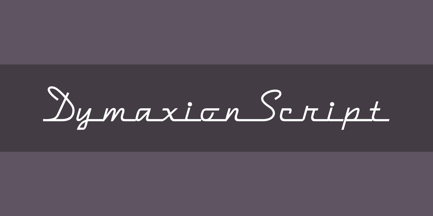 フォント DymaxionScript