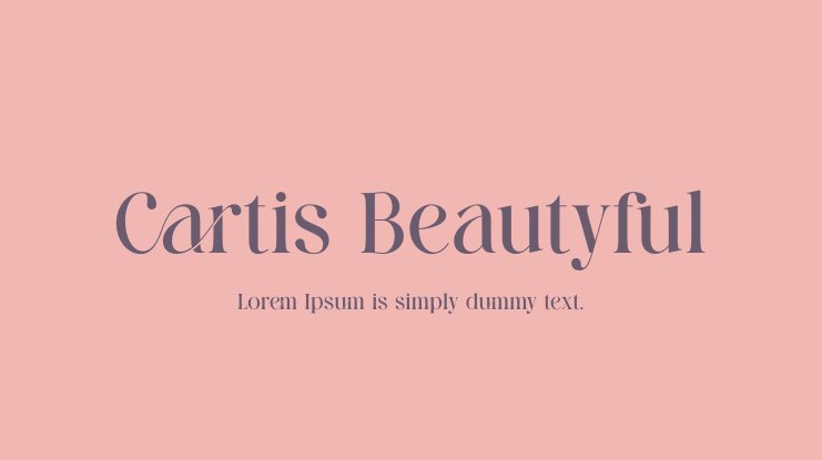 フォント Cartis Beautyful
