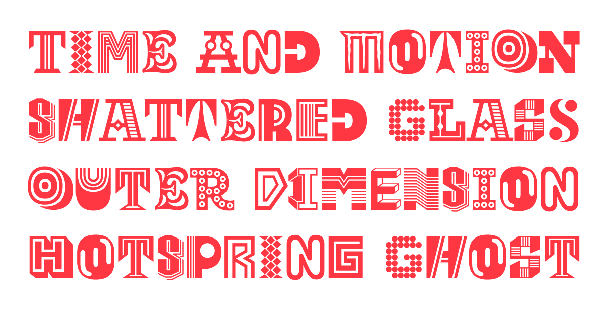 フォント Frequencies Frittomisto