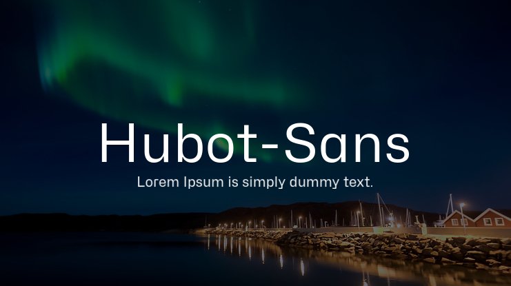 フォント Hubot Sans Wide