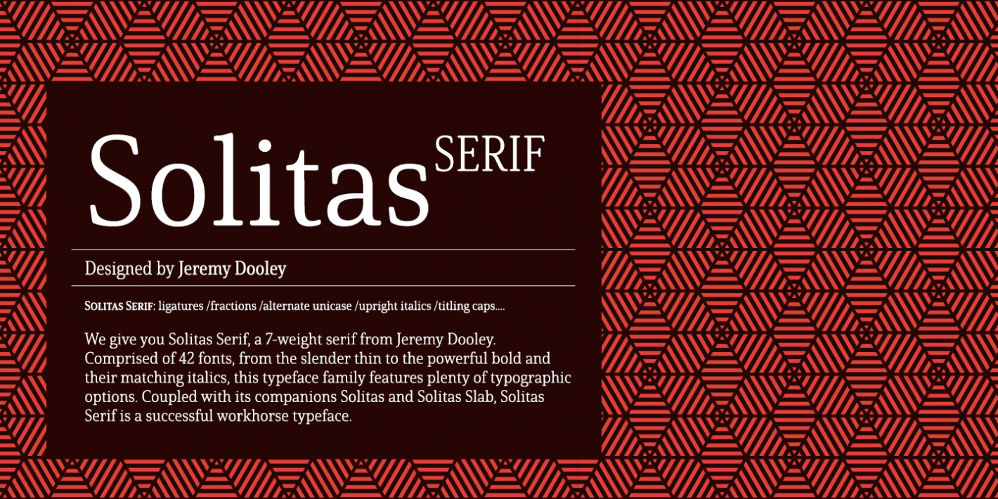 フォント Solitas Serif