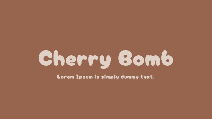 フォント Cherry Bomb One