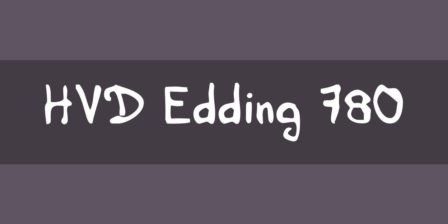 フォント HVD Edding 780