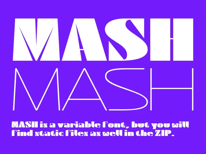 フォント Mash